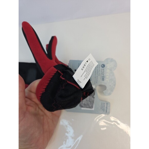 Brand new women's isotoner smart dry- touchscreen compatibility Red & Black 1 Sz - Picture 5 of 5